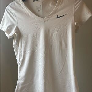 Nike Women's White V-Neck Top